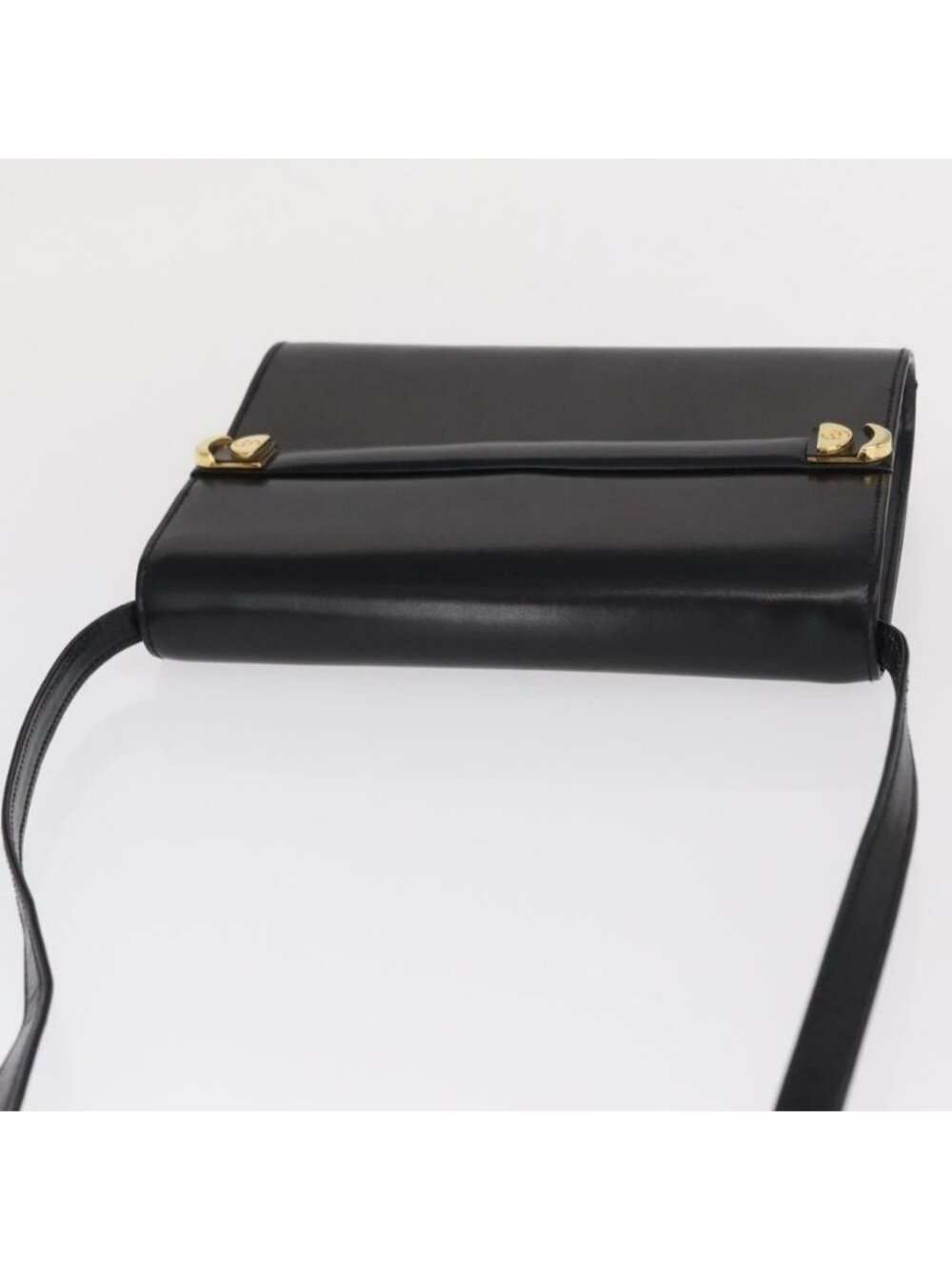 Authentic GUCCI Shoulder Bag Leather Black Gold 004 056 0209 - Picture 13 of 16